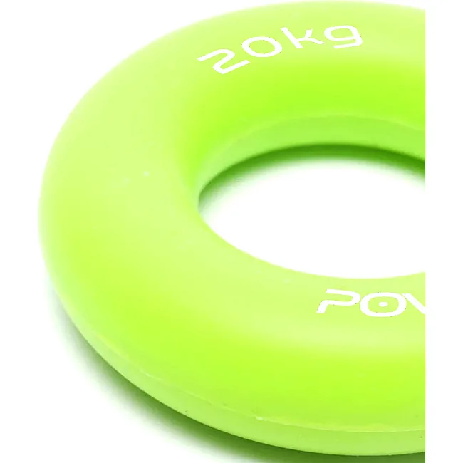 Кистевой эспандер силиконовый POWERPLAY PP-4324 Hand Grip Ring Medium 20 кг. Зеленый