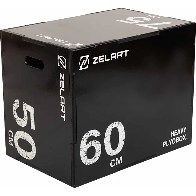 Бокс плиометрический тумба для кроссфита Плиобокс Wood Plyo box ZELART TA-4774-2 1шт 75см