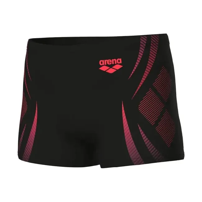 Плавки-шорты для мальчиков Arena POSEIDONIA SWIM SHORT черный, коралловый