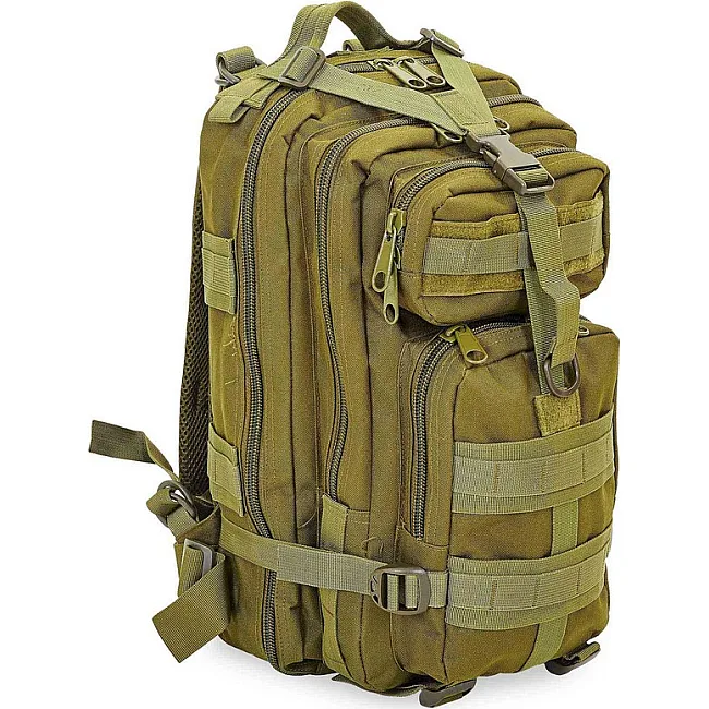 Штурмовой тактический рюкзак
 SILVER KNIGHT 3P
 43x22x18см 17л (Оливковый)