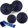 Набор для массажа и йоги PowerPlay PP_4092 EPP (комплект из 3 штук) Blue + резинка 7,5 кг.