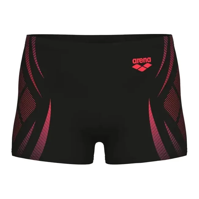 Плавки-шорты для мальчиков Arena POSEIDONIA SWIM SHORT черный, коралловый