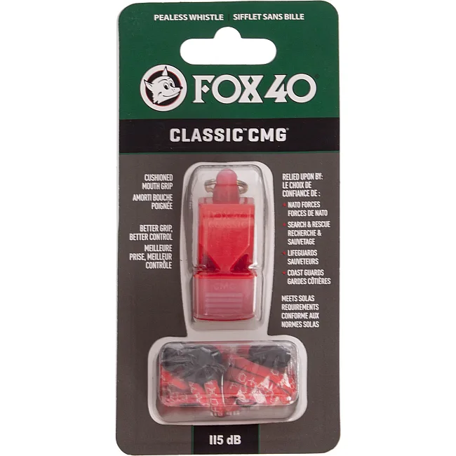 Свисток спортивный судейский пластиковый со шнурком Classic CMG FOX40
Classic