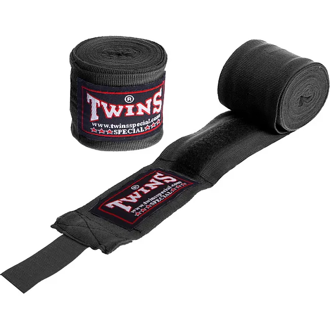 Бинти для боксу
 2штуки TWINS

 005-5 5м (Чорний)