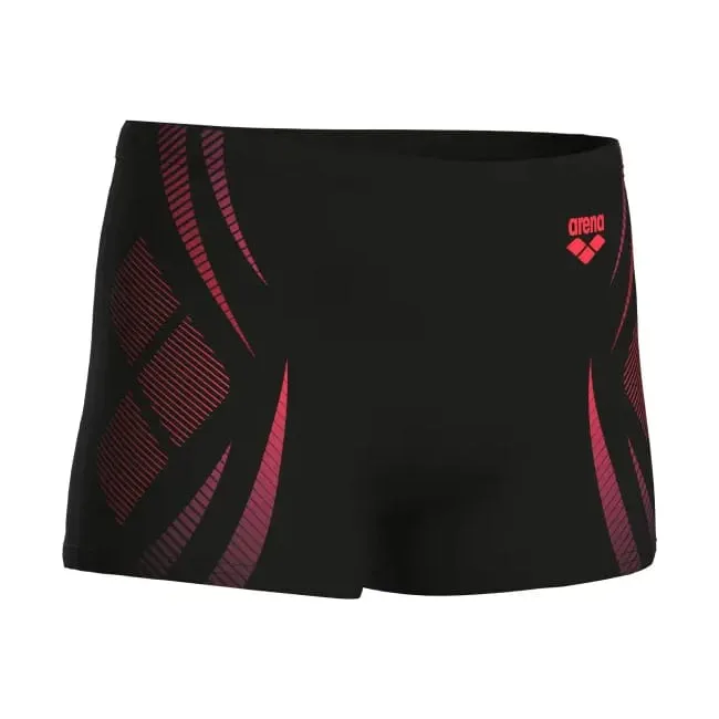 Плавки-шорты для мальчиков Arena POSEIDONIA SWIM SHORT черный, коралловый
