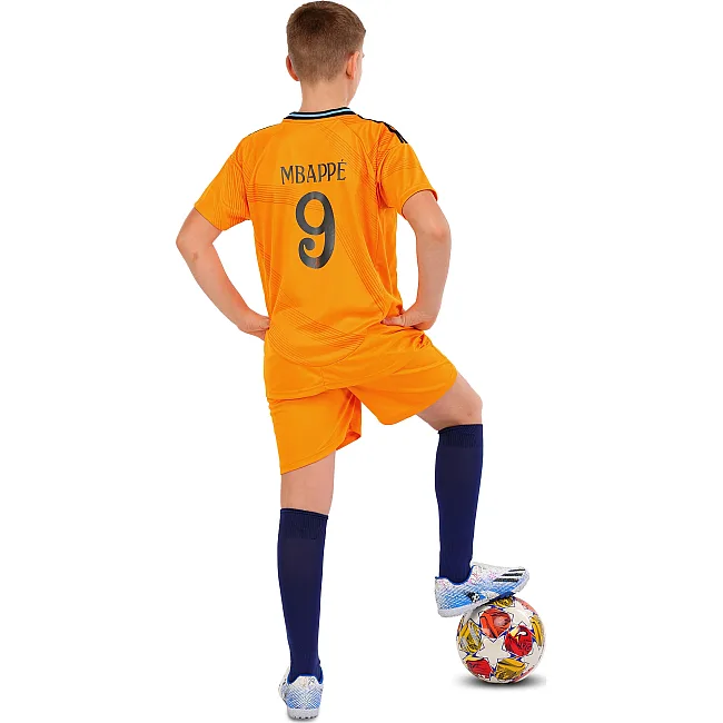 Распродажа! Футбольная форма детская с символикой клуба REAL MADRID MBAPPE 9 гостевая 2025 SP-SPORT CO-4638