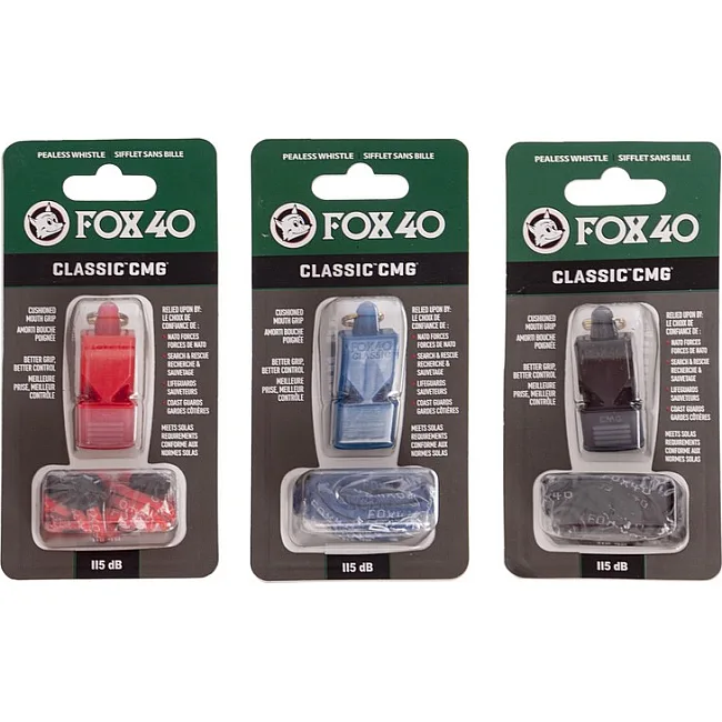 Свисток спортивный судейский пластиковый со шнурком Classic CMG FOX40
Classic