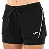 Спортивные шорты двойные 2 в 1 женские JOMA R-NIGHT 901830-100 (Черный)