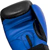 Боксерские перчатки TITLE Boxing Dynamic Strike Black/Blue (бинты 4м. в комплекте)