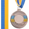 Заготовка медали спортивной с лентой SP-SPORT UKRAINE с украинской символикой C-3242 ø5см (Серебряный) Заготовка медали спортивной с лентой SP-SPORT UKRAINE с украинской символикой C-3242 ø5см (Серебряный)