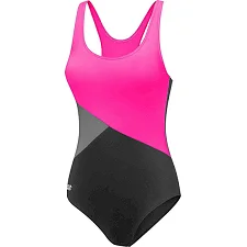 Купальник закрытый для женщин Aqua Speed BELLA 61216 розовый, чёрный