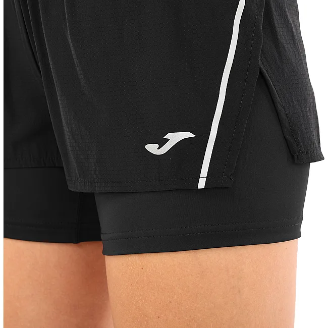 Спортивные шорты
 двойные 2 в 1 женские JOMA

 R-NIGHT 901830-100 (Черный)