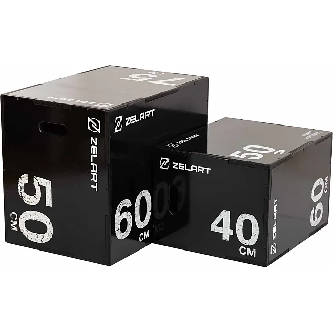 Бокс плиометрический тумба для кроссфита Плиобокс Wood Plyo box ZELART TA-4774-2 1шт 75см