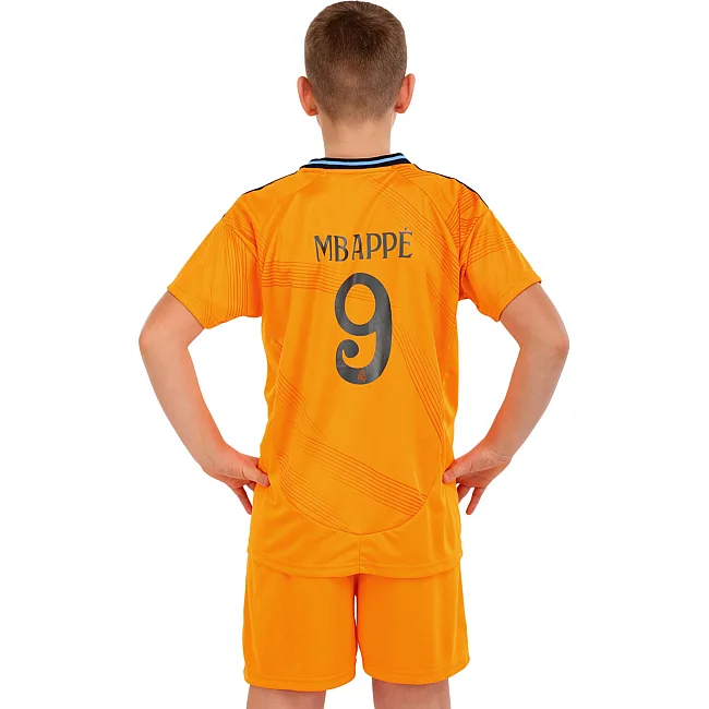 Распродажа! Футбольная форма детская с символикой клуба REAL MADRID MBAPPE 9 гостевая 2025 SP-SPORT CO-4638