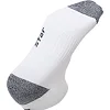 Спортивные носки женские короткие STAR XO104 37-40-UKR / 24-26см (Белый-серый)