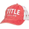 Бейсболка Title Boxing Distressed Adjustable Mesh Cap Red