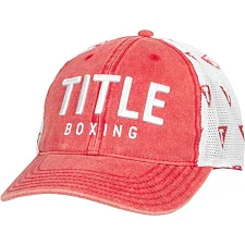 Бейсболка Title Boxing Distressed Adjustable Mesh Cap Red