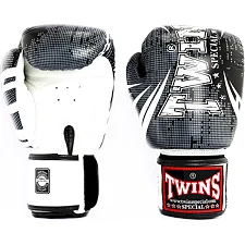 Перчатки для бокса Twins Fancy FBGVL3-TW5 White Black