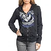 Двусторонняя женская толстовка AFFLICTION Born To Run Revzip Hood
