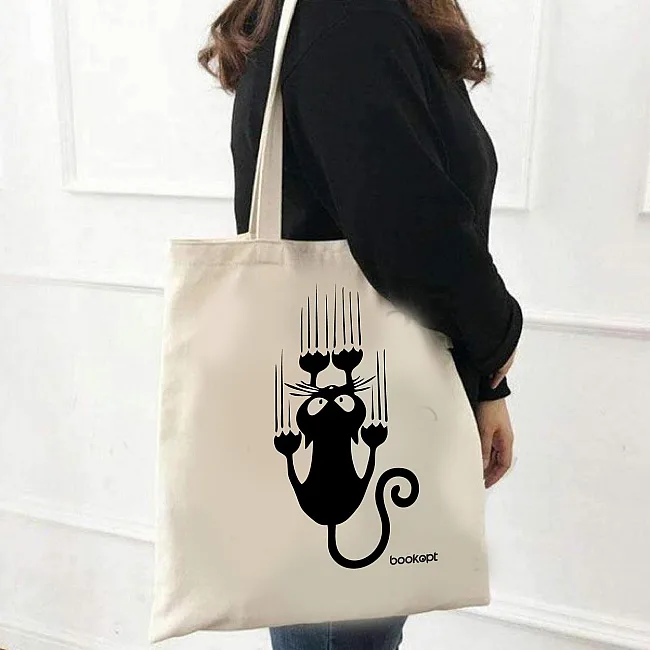 Экошопер BOOKOPT BK4015 Black Cat бежевый