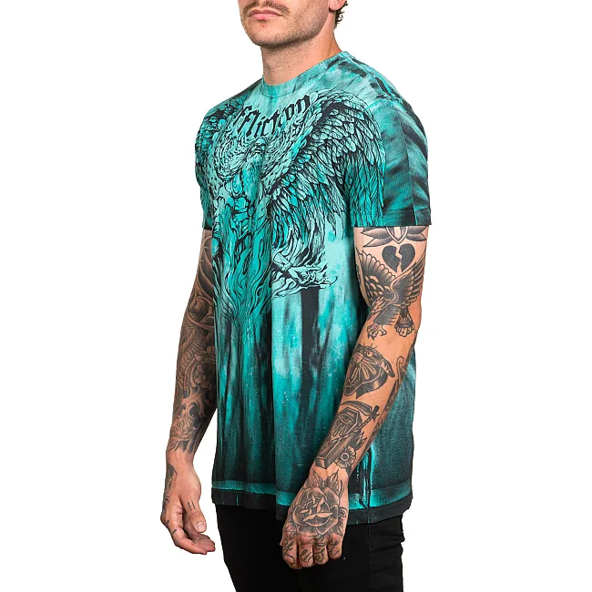 Футболка мужская AFFLICTION Ascending Arctic Teal