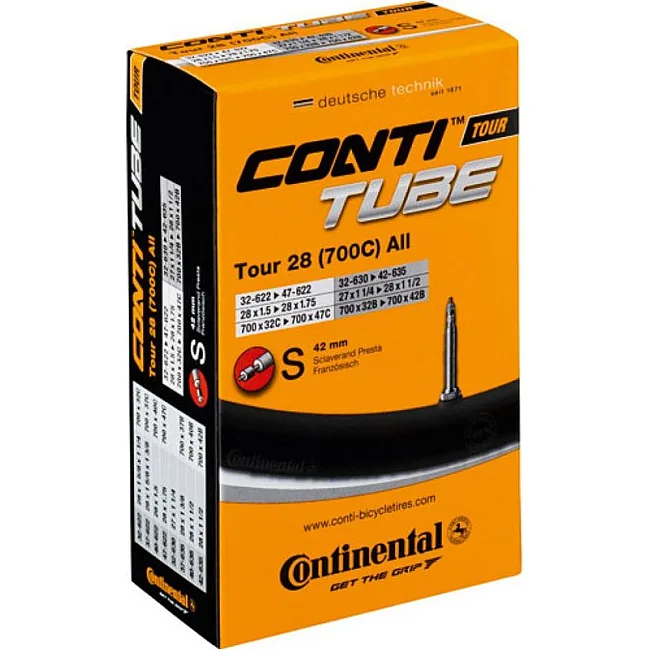 Камера для велосипеда CONTINENTAL Tour Tube All 28" S42 RE 