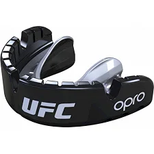 Капа для брекетов OPRO Self-fit UFC Full Pack Gold Braces Black Silver