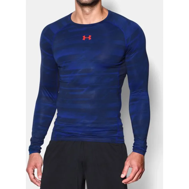 Компресійна футболка Under Armour Printed Long Sleeve Compression Shirt Academy