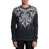 Лонгслив AFFLICTION Skeleton Black Lava Wash