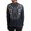 Лонгслив AFFLICTION Skeleton Black Lava Wash