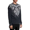 Лонгслив AFFLICTION Skeleton Black Lava Wash