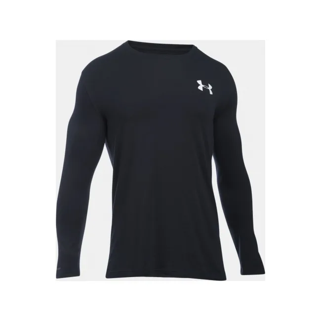 Чоловічий лонгслів Under Armour Vertical Wordmark Black