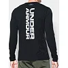 Чоловічий лонгслів Under Armour Vertical Wordmark Black