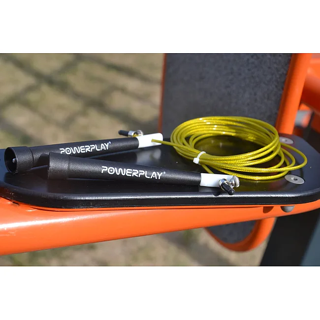 Скоростная скакалка POWERPLAY 4202 Ultra Желтая (2,9м)