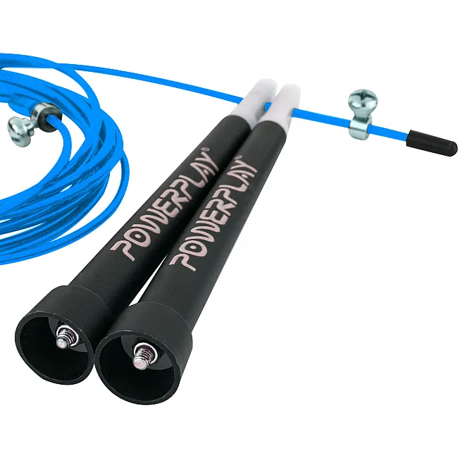 Скоростная скакалка POWERPLAY 4202 Ultra Синяя (2,9м)