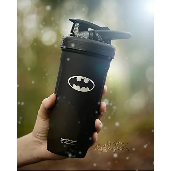 Спортивный шейкер SMARTSHAKE Reforce 900мл DC Batman Logo