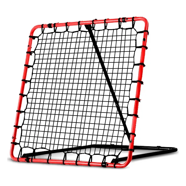 Сітка тренувальна для футболу Neo-Sport NS-491 Rebounder 120 x 120 х 107 см, червона