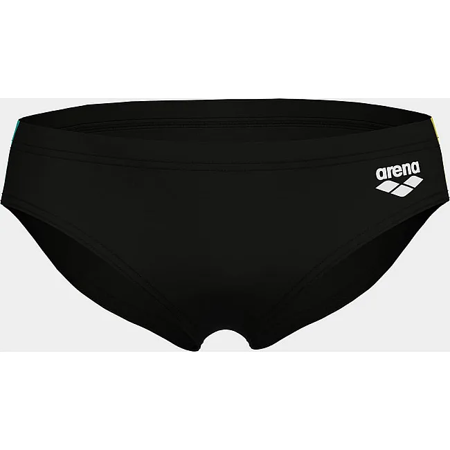 Плавки-слепые для мальчиков Arena SWIM BRIEFS SOLID черный, желтый (для детей)