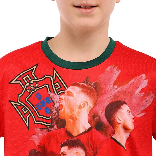 Дитяча футбольна форма RONALDO 7 SP-SPORT CO-7362 (Червоно-зелений)
