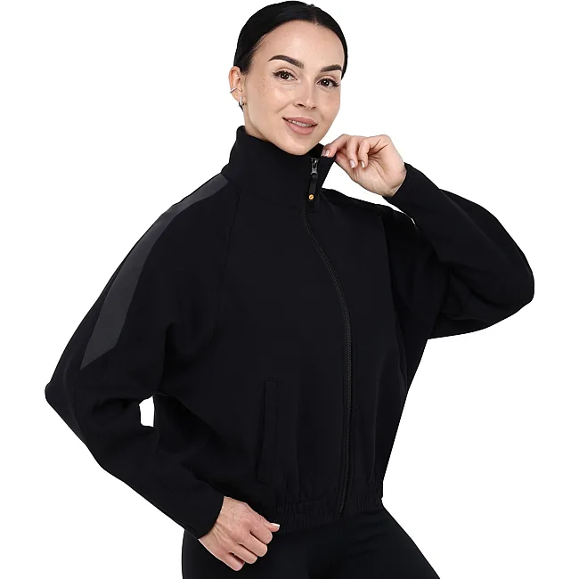 Спортивная кофта женская на молнии JOMA INDOOR GYM 902503-100 (Черный)