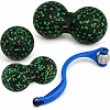 Набір масажних м'ячиків PowerPlay 4007 EPP Massage Ball Чорно-Зелені (3 шт.)