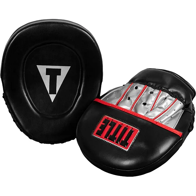 Лапи боксерські TITLE Boxing Valiant Punch Mitts - Black/Silver