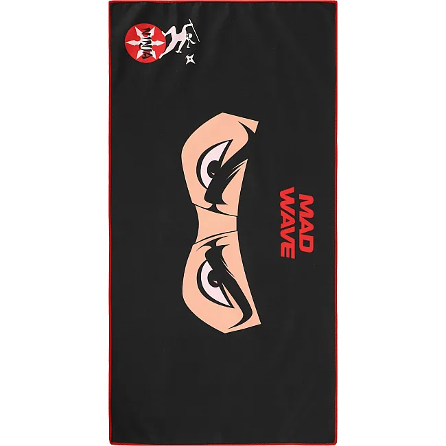 Спортивное полотенце
 из микрофибры MADWAVE
 NINJA M076104101W 80х40см (Черный)