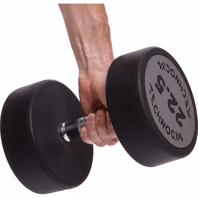 Гантель професійна
 з поліуретановим покриттям TECHNOGYM LN-1254-22_5 1шт 22,5кг