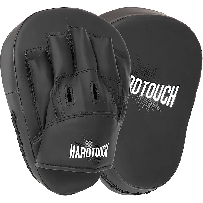 Лапа боксерская изогнутая тренировочная PU HARD TOUCH BO-4457 18,5х5х24см 2штуки (Черный)