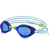 Стартовые очки для плавания радужные линзы MADWAVE TURBO RACER II RAINBOW M045806 (Темно-синий)