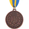 Заготовка медали спортивной с лентой SP-SPORT
 UKRAINE с украинской символикой C-3242 ø5см (Золотой)
