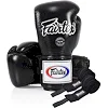 Боксерские перчатки Fairtex BGV5 Black (бинты в комплекте)