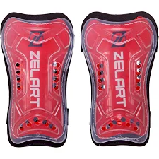 Щитки для футболу ZELART FB-4877 (Червоно-чорний)