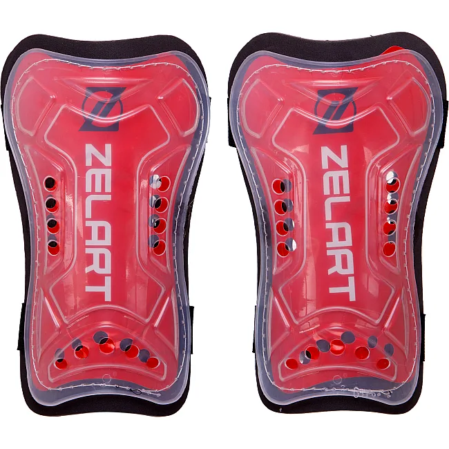 Щитки для футбола ZELART FB-4877 (Красный-черный)